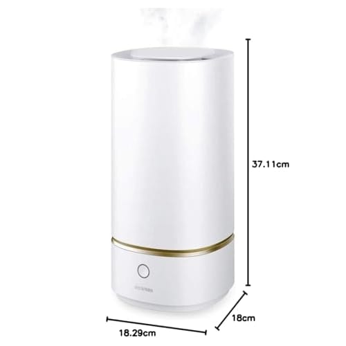 Iris Ohyama Humidifier Ultrasonic Humidification Volume 230ml Tank Capacity 3L Tatami 13 Hours Continuous Humidification Water Supply from Above Small