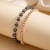 Black Hematite Beaded Bracelets For Men And Women Handmade Geometric Style Travel Gift