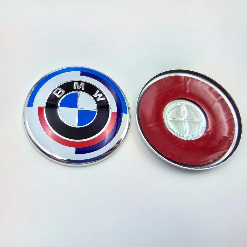 1pcs Car Steering Wheel Badge Emblem Sticker 45/47mm Universal Fit For BMW E36 E39 E87 E60 E46 E53 E90 F10 F20 F25 F30 X3 X5