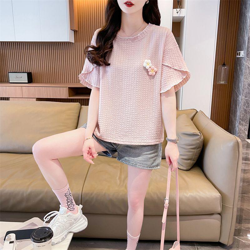Plus Size Women s Slimming Short-Sleeve Summer T-shirt, 2025 Collection XL