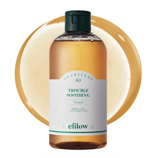 

efilow Houttuynia cordata 80 Cica Гиалуроновая кислота Успокаивающий тоник для проблемной кожи с мягкой кислотностью 300 мл, 300 мл, 2 шт.