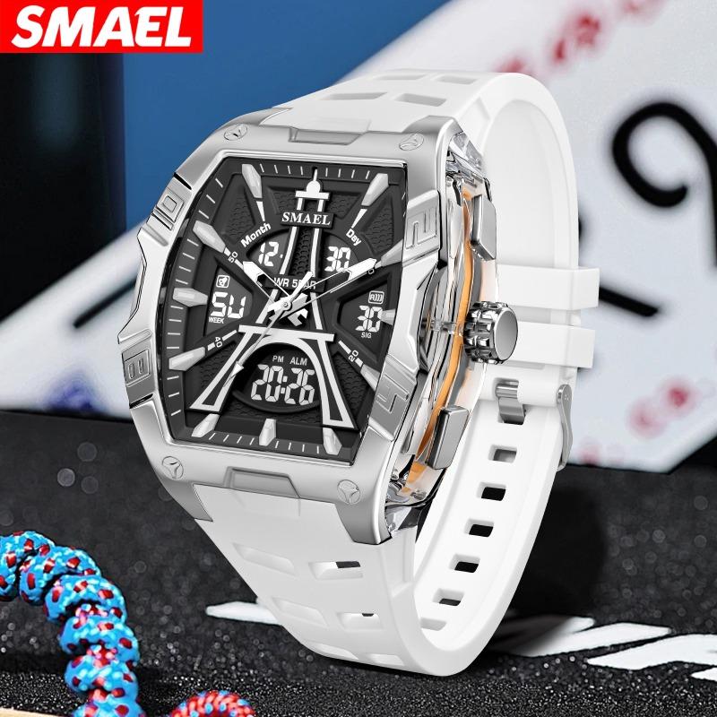 Top Brand New High Sense Men's Watch Leading the Trend with LED Luminous Multifunctional Quartz Electronic Movement Watch