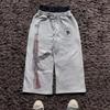 BeatStreet Y2K High-Waisted Bedruckte Bestickte Street Guard Hose Frühling Sommer Lässig Gerades Bein Doppelbund Design Modisch