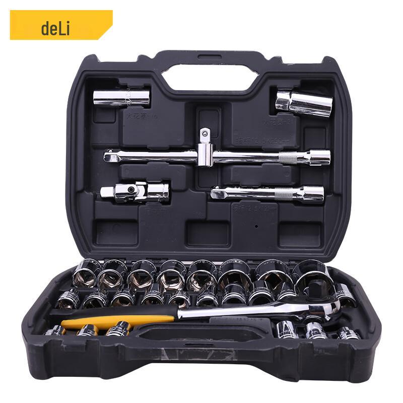 Deli 32-Piece 12.5mm Socket Wrench Set