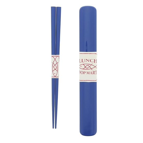 Ishida Made in Japan Chopsticks & Chopstick Case Set, Chopstick Box, Pop Mart Combi, Blue, 18cm B0068CB57Q
