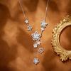 Five Small Floral Tassel Necklace Suitable for Women's Daily Versatile Accessories Gifts and Weddings
