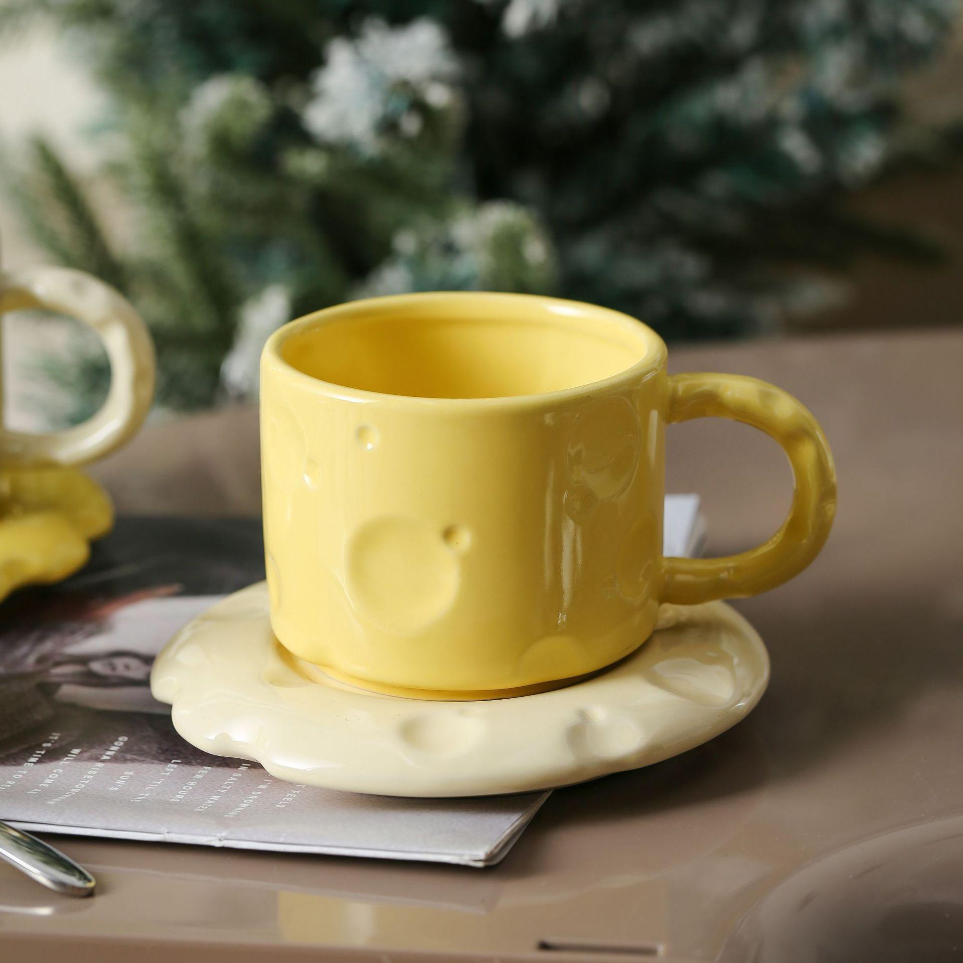 

Керамические кофейные чашки и наборы тарелок Чашки для послеобеденного чая Десертная тарелка Кружка для молока Кофейная кружка Чашка для воды Чашки для завтрака Кружки для сока 201-300ml