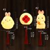 Cartoon Chinese Rabbit Lantern Blessing Antique Lantern Portable Handheld Lamp  Kindergarten