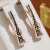 Irregular Circular  Diamond Super Sparkling High Heels with Buckle Design, Personalized High-end Feeling, Light Luxury Earrings