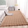 Plush Faux Rabbit Fur Bedroom Rug - Soft Tatami Full Coverage for Girls
