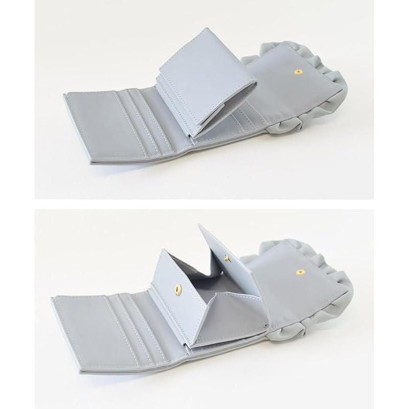 [SecretDoor] ivory trifold wallet ladies compact wallet mini wallet woman mini brand cute compact folding wallet easy to use large capacity With coin