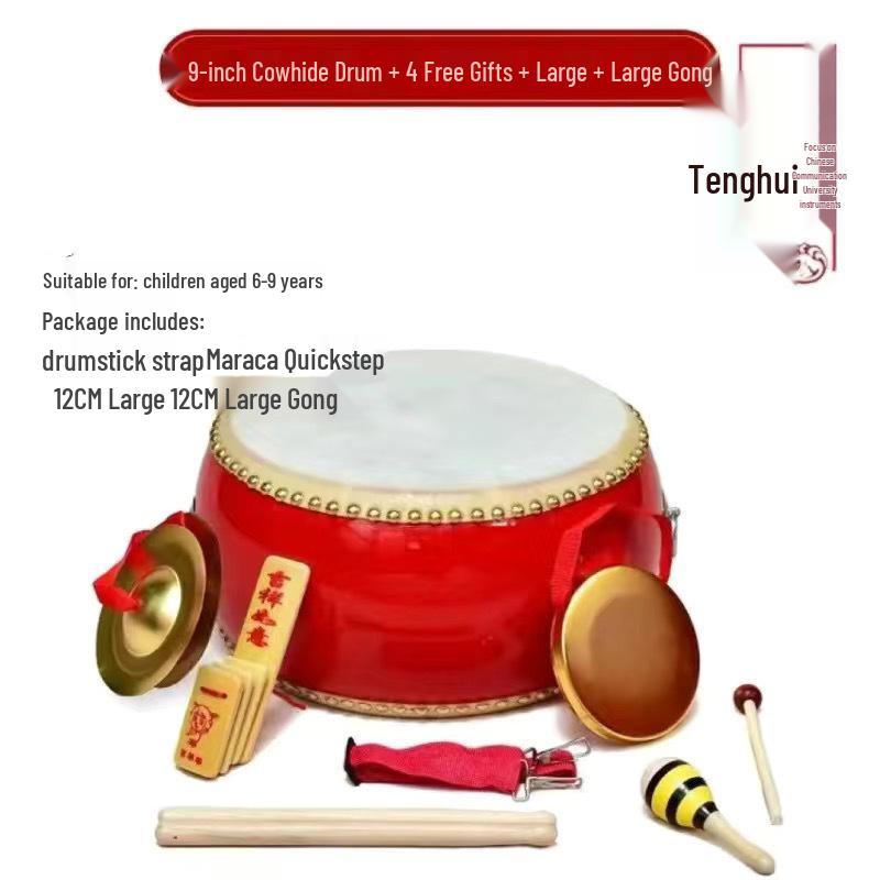Durable Cowhide Tanggu Drum for Kids