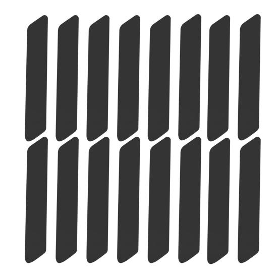 4/8/10/12/16Pcs Ladder Carpet Anti-slip Stickers Non-Slip Rug Tape Reusable Washable Grippers Washable Rug Tapes