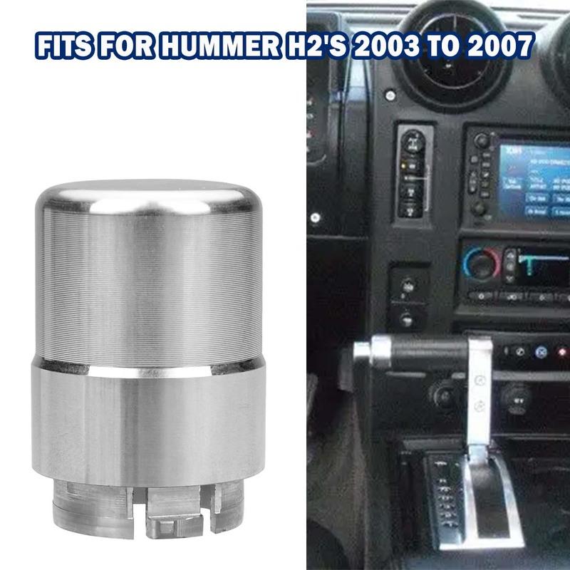 Transmission Shifter Button Gearbox Billet Aluminum Alloy Gearbox Shifter Button for Hummer H2 SUT 2003 2004 2005 2006 2007