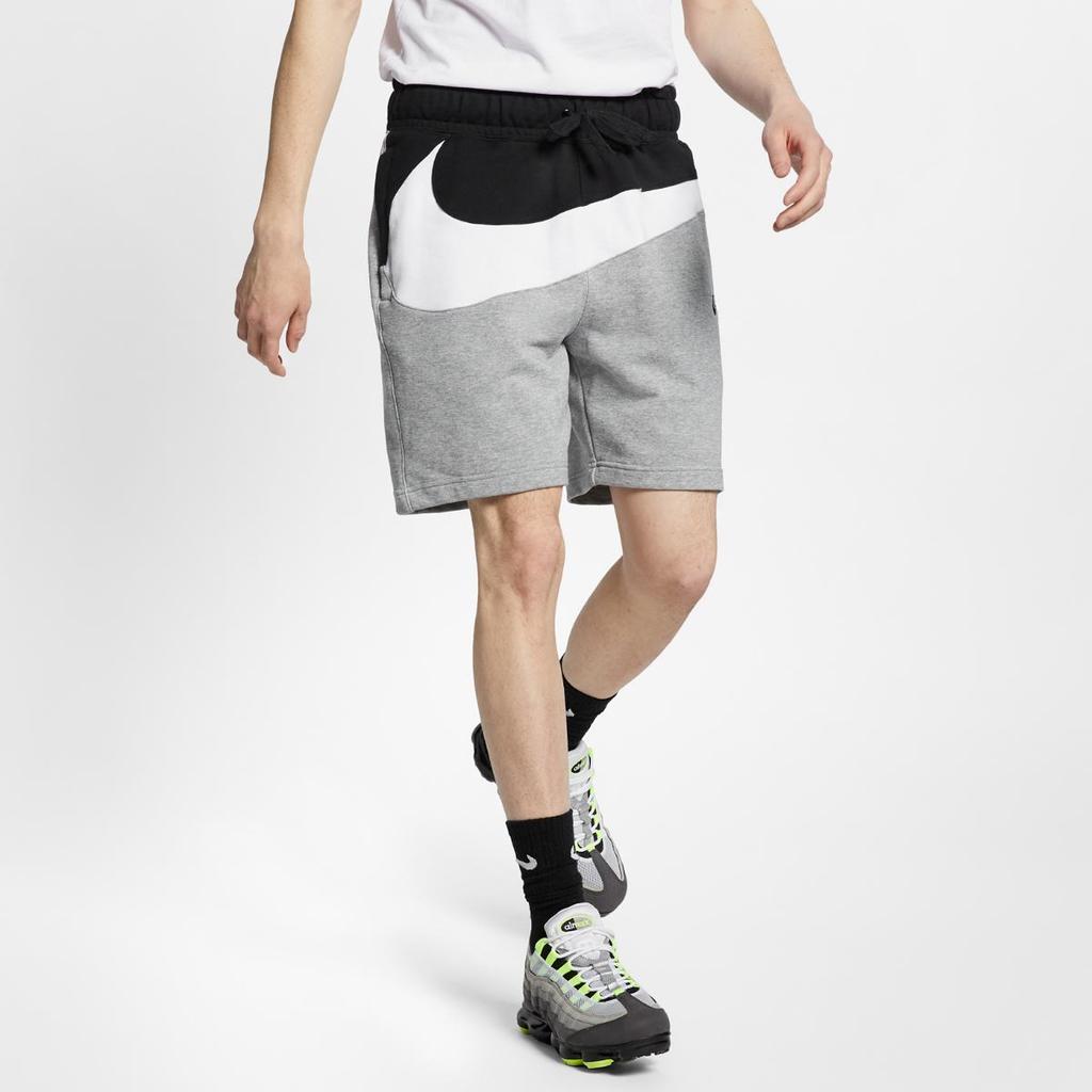 Nike Sport Shorts With Elastic Waist And Large Logo Splicing Men Bottoms Grey AR3162-091