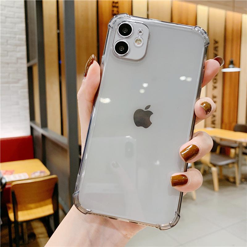 

Противоударный чехол-подушка безопасности для Apple 13 15PRO, утолщенный на 1,5 мм, прозрачный защитный чехол из ТПУ силикона 16 14PLUS