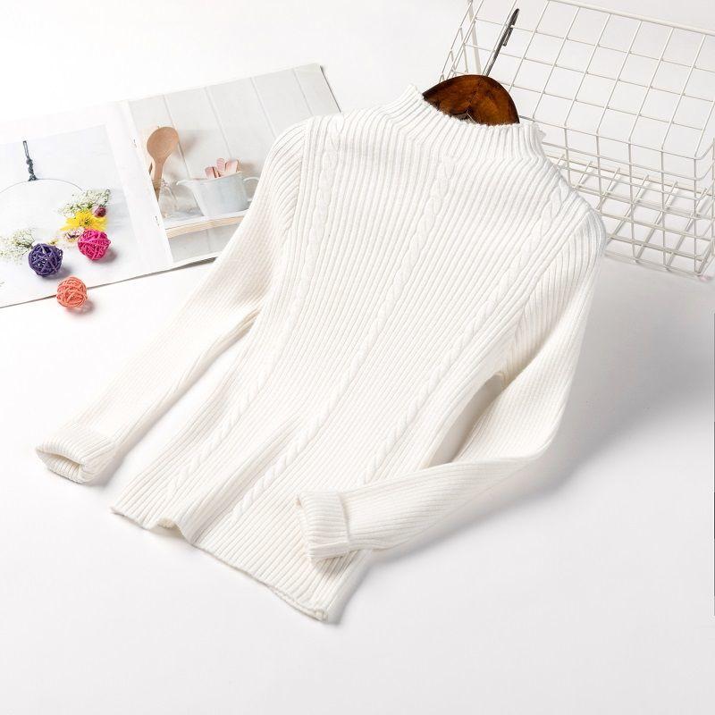 

Свитер для девочек, весенне-осенние свитера для девочек, чтобы согреться зимой 140 белый