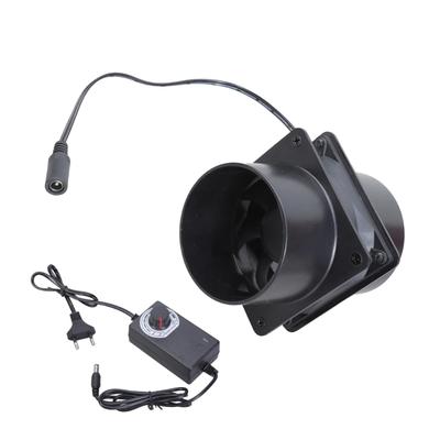 Küçük Alanlar İçin Kendin Yap Havalandırma İçin Kare Yuvarlak Kanal Plakalı 80mm 12V Yüksek Hızlı Egzoz Fanı Ayarlanabilir Hızlı Fan