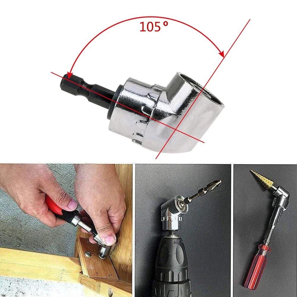 105/90 Degree Chuck Adapter Holder Magnetic Socket Angled Screwdriver Extension Bit  Screwdriver