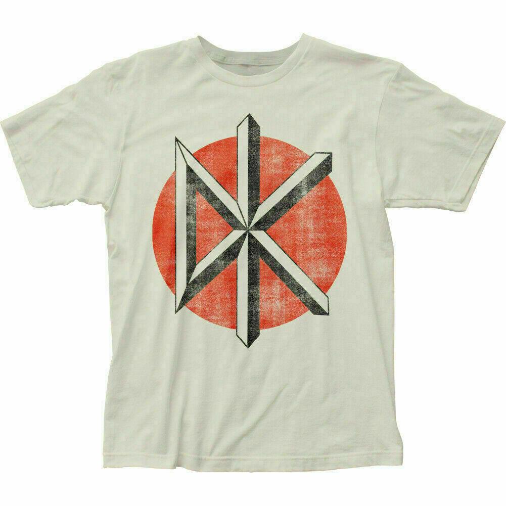 

26 Dead Kennedys Distressed Logo T Shirt Mens Licensed Rock N Roll Vintage White Unisex T-Shirt M
