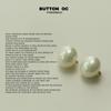 MOSN Women's Oval Pearl Metal Base Buttons for Shirts, Coats, Sweaters, and Collars.