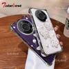 3D Pearl Butterfly Shockproof Plating Silicone Case for Huawei Honor X70i X60 X60i X50 X50i X40 X40i X30i Pro X9A X9B X8B X8C