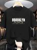 Novelty Vintage Summer Streetwear Brooklyn New York City Unisexs Unisex T Shirt Tee Casual Oversize ONeck Trendy Short Sleeve Top