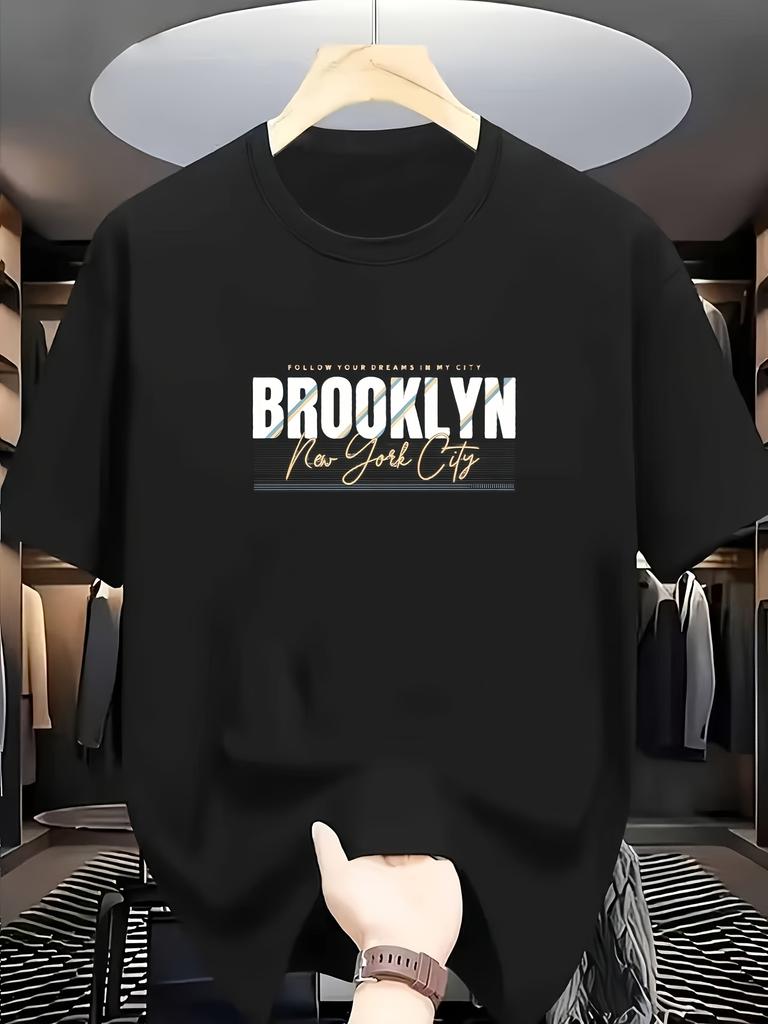 Novelty Vintage Summer Streetwear Brooklyn New York City Unisexs Unisex T Shirt Tee Casual Oversize ONeck Trendy Short Sleeve Top