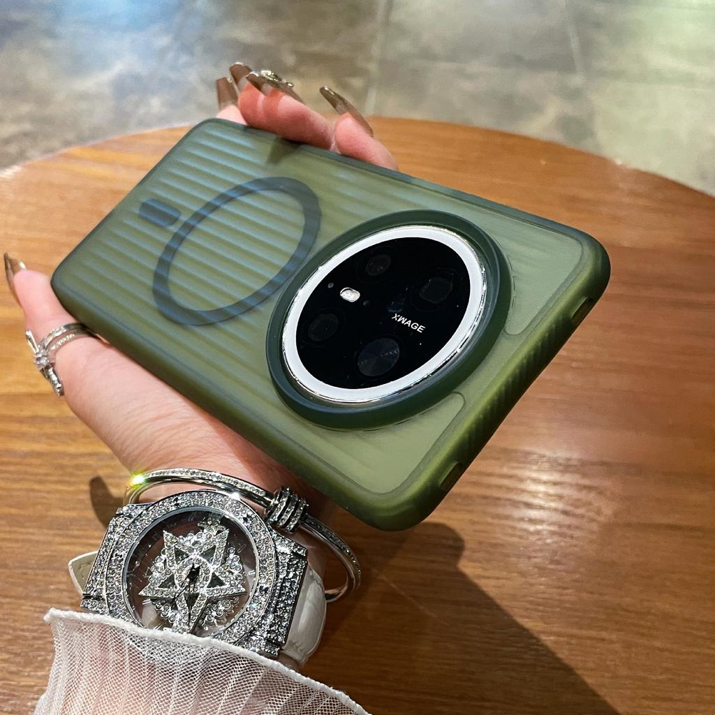 Applicable To Huawei MATE11 Mobile Phone Case MATE11PRO + Corrugated Magnetic Mate11 Ice Mist Matte Protective Case