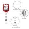 Stylish Blood Type Badge Holder Blood Type Badge Reel Acrylic Material Badge Holder Perfect for Healthcare Professionals