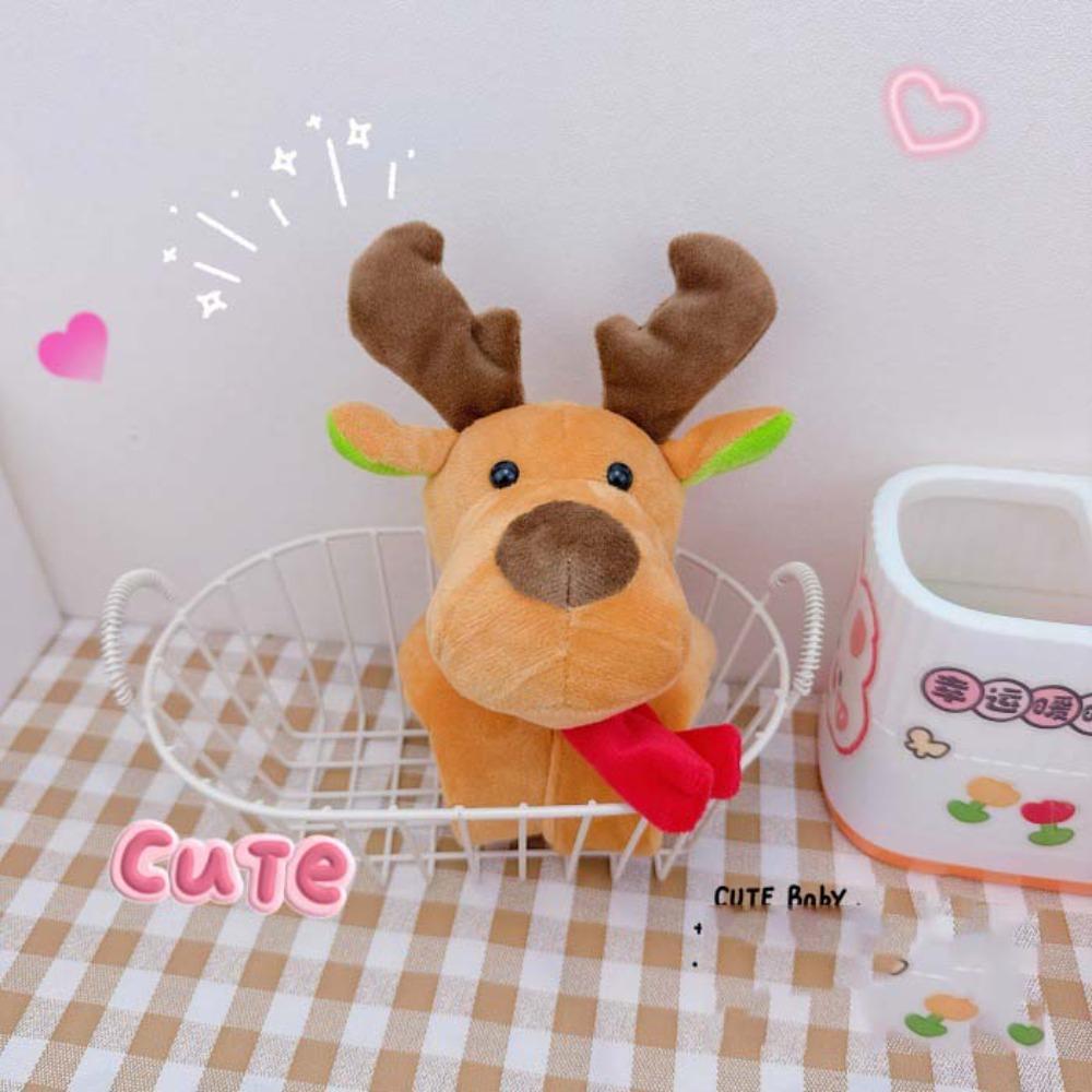 

Santa Claus Christmas Plush Toy Bracelet Furry Elk Deer Doll Bracelet Ornaments Style4