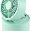 Mini Water Cooled Fan Foldable Small Desk Cooler Fan ABS USB Spray Mist Electric Fan for Home Library Office