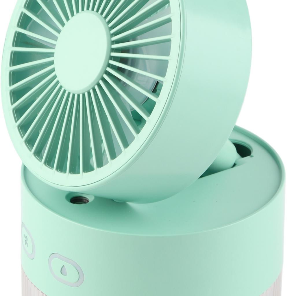 Mini Water Cooled Fan Foldable Small Desk Cooler Fan ABS USB Spray Mist Electric Fan for Home Library Office