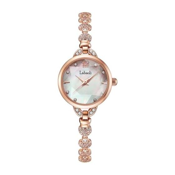 Women s Watch Bracelet Diamond Crystal Cute Stylish Waterproof Women s Arm Watch Ladies Simple Brand Present Bangle Small Rose Gold Watch for Women