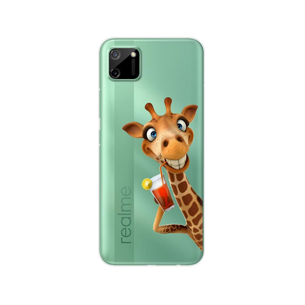 För Realme C11 2021 2020 Fodral TPU Silicon Back Cover Telefonfodral För OPPO RealmeC11 C 11 Soft Fodral RMX3231 RMX2185 stötfångare 6,5 tum