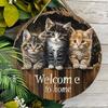 Segno in Metallo con Calligrafia Araba, Decorazione Murale Retro