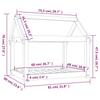 Vidaxl Legowisko Dla Psa, Miodowy Brąz, 81X60X70 Cm, Drewno Sosnowe