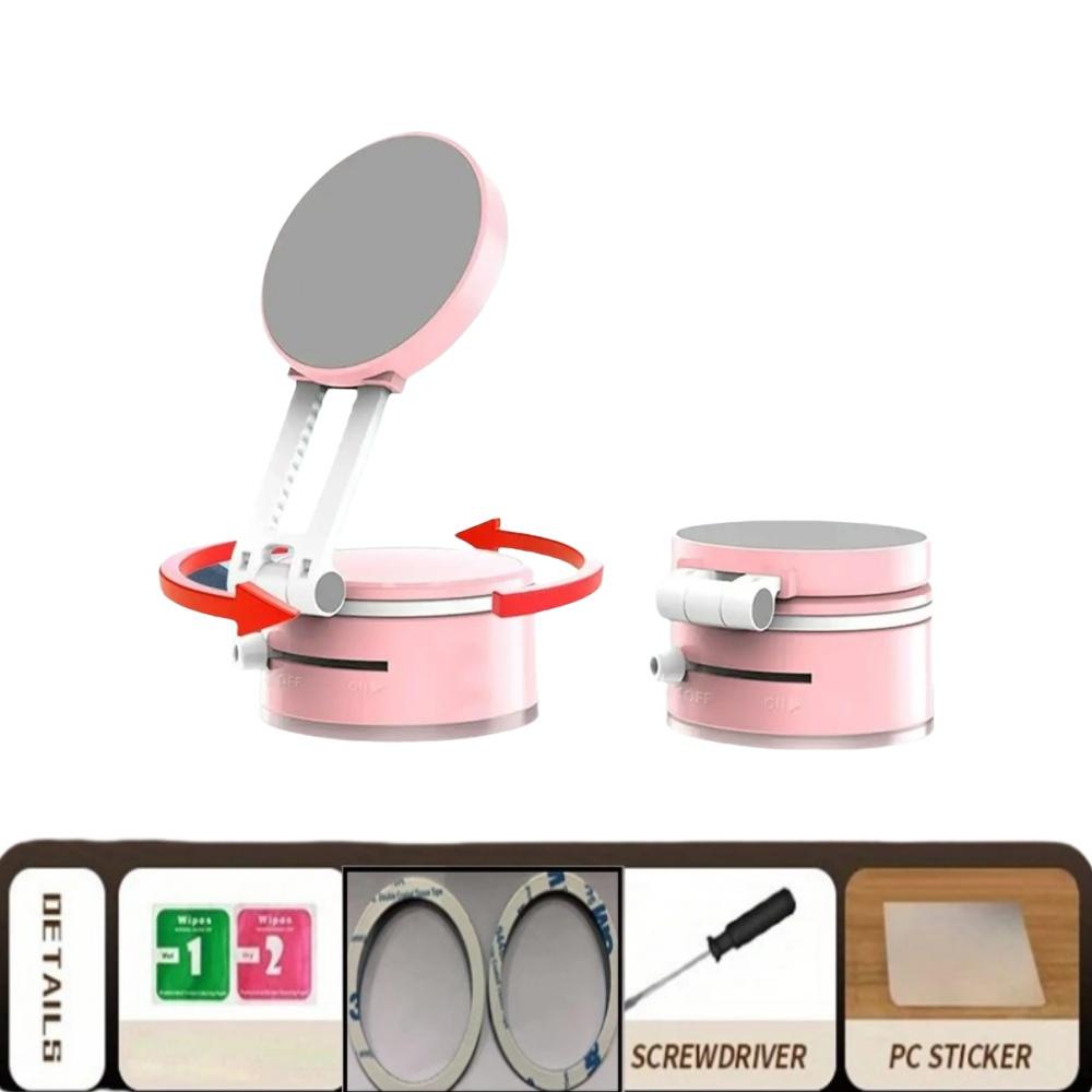 Double-Sided Magnetic Car Phone Holder 360° Rotatable Vacuum Suction Cup Mount for iPhone 16-12 Pro Max Samsung Xiaomi
