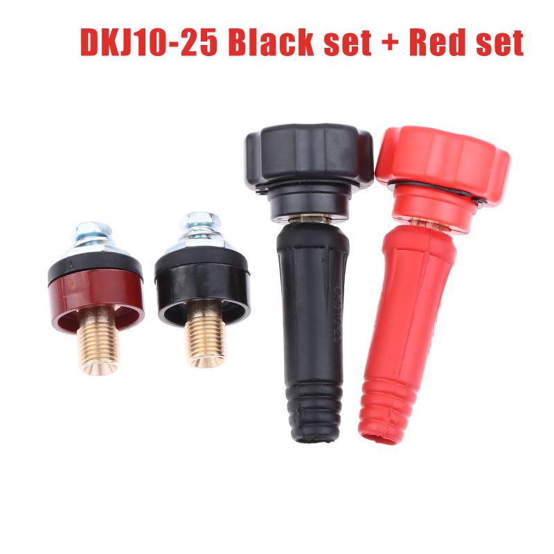European Welding Machine Cable Wire/Welding Cable Connector Quick Fitting Male+Female Cable Dkj10-25