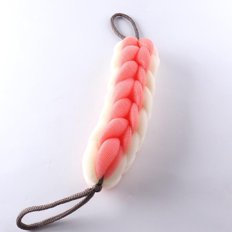 Two-Color Bath Loofah - Durable, Cute Shower Ball for Adults and Young Girls, Back Scrubber Bath Flower.