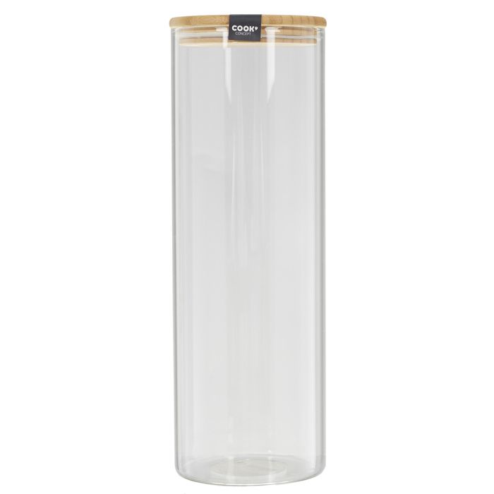 BOCAL EN VERRE ET BAMBOU 2L