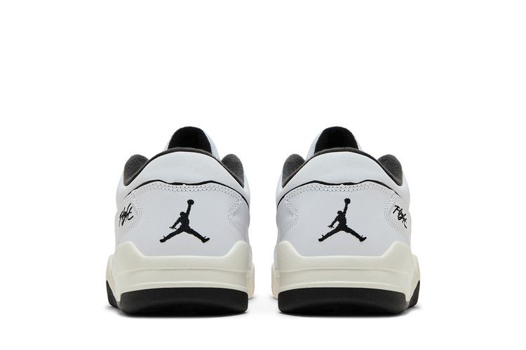 Jordan Flight Court White Sail Black