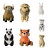 7pcs/set Small Animal Models 3D Printing Animal Models Grassland Animal Combination  Gift Giving