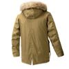 2024 New Winter Men Long Coat Military Fur Hood Warm Tactical Bomber Army Korean Thick Multi Pockets Overcoat Male Warm Parka