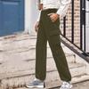 Women's Casual Sports Multi-pocket High Waist Sweatpants Loose Fashion Trousers
