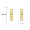 Pearls Earrings Ear Studs Drop Earrings Alloy Texture Piercing Ear Jewelry Statement Style Earrings for Fashion Look