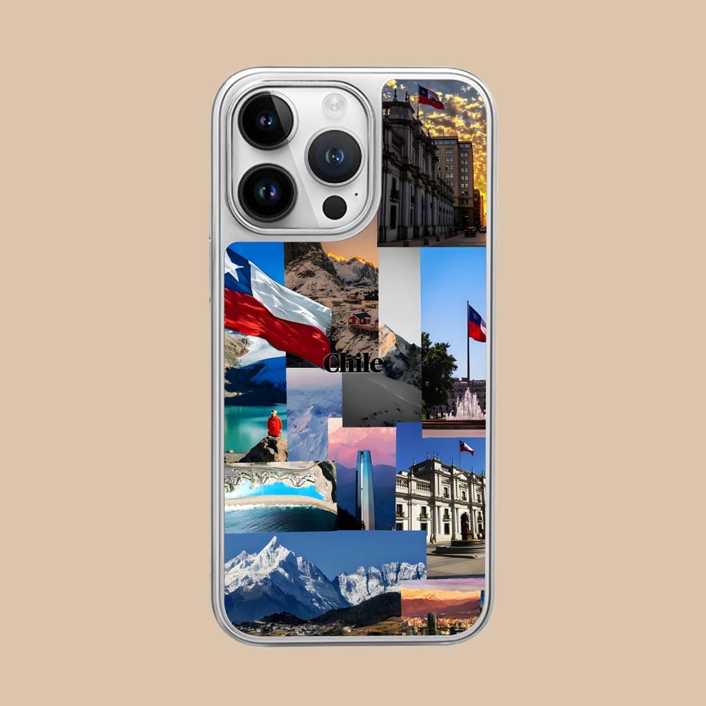 

Chile Flag Silver Plating Mobile Phone Case for iPhone 17 16 15 14 13 12 11 Air Pro Max Plus Colorful Cover iPhone 11