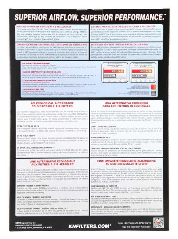 genuine replacement air filter for MERCEDES BENZ W212 W218 CLS220d [Product] K&N E220d, E-2998