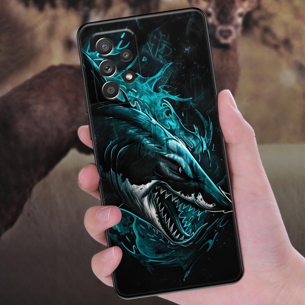 Ocean Whale Shark Animal Phone Case For Samsung Galaxy A57 A56 A37 A55 A36 5G A26 A54 A52 A35 A34 A25 A17 A16 A15 A07 A06 Cover