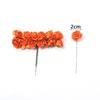 144pcs 2cm Paper Artificial Rose Flower Bouquet Colorful Mini Rose Fake Flowers For DIY Wedding Party Gifts Wreath Decoration